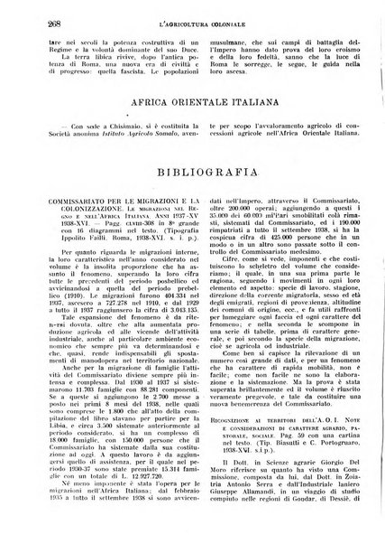 L'agricoltura coloniale organo dell'Istituto agricolo coloniale italiano e dell'Ufficio agrario sperimentale dell'Eritrea