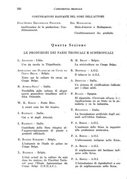 L'agricoltura coloniale organo dell'Istituto agricolo coloniale italiano e dell'Ufficio agrario sperimentale dell'Eritrea