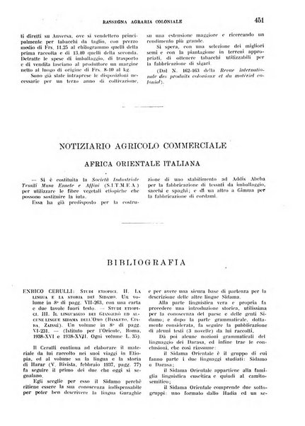 L'agricoltura coloniale organo dell'Istituto agricolo coloniale italiano e dell'Ufficio agrario sperimentale dell'Eritrea