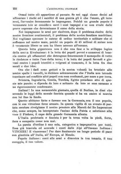 L'agricoltura coloniale organo dell'Istituto agricolo coloniale italiano e dell'Ufficio agrario sperimentale dell'Eritrea