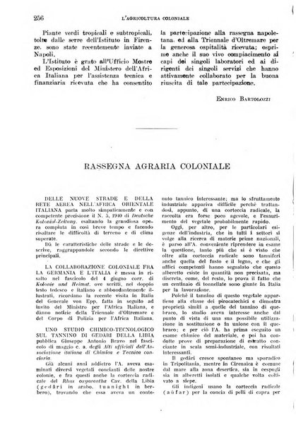 L'agricoltura coloniale organo dell'Istituto agricolo coloniale italiano e dell'Ufficio agrario sperimentale dell'Eritrea