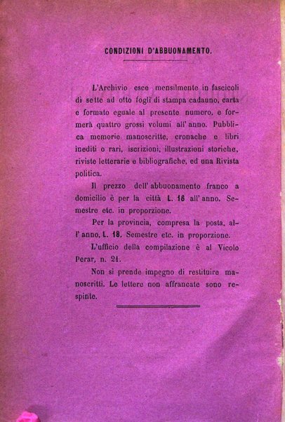 Archivio storico veronese Raccolta di documenti e notizie riguardanti la storia politica, amministrativa, letteraria e scientifica della città e della provincia