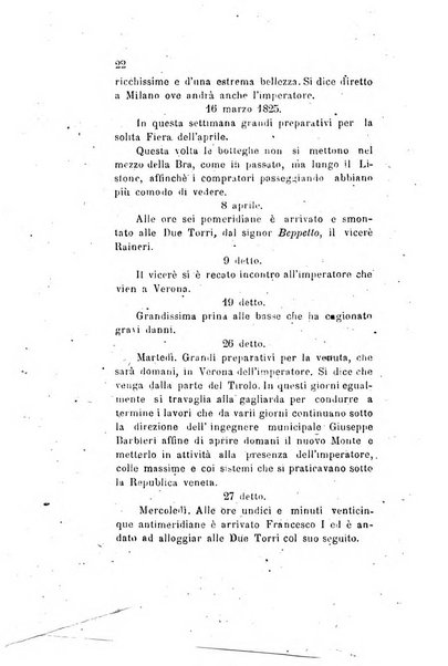 Archivio storico veronese Raccolta di documenti e notizie riguardanti la storia politica, amministrativa, letteraria e scientifica della città e della provincia