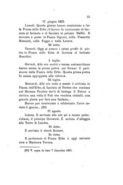 Archivio storico veronese Raccolta di documenti e notizie riguardanti la storia politica, amministrativa, letteraria e scientifica della città e della provincia