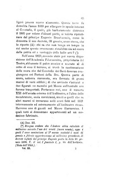 Archivio storico veronese Raccolta di documenti e notizie riguardanti la storia politica, amministrativa, letteraria e scientifica della città e della provincia