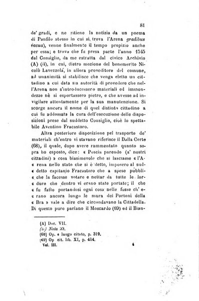 Archivio storico veronese Raccolta di documenti e notizie riguardanti la storia politica, amministrativa, letteraria e scientifica della città e della provincia