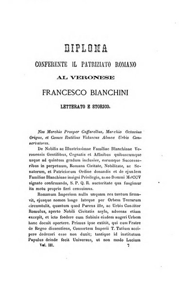 Archivio storico veronese Raccolta di documenti e notizie riguardanti la storia politica, amministrativa, letteraria e scientifica della città e della provincia