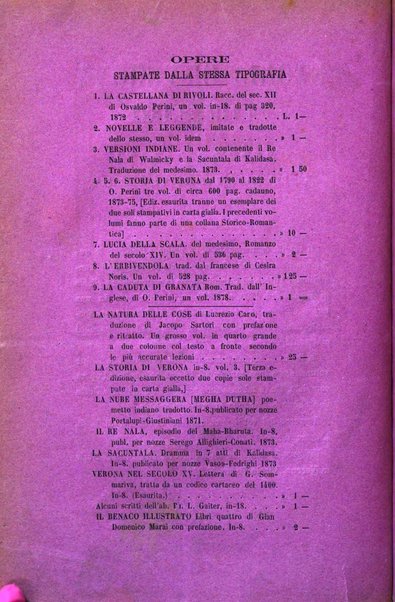 Archivio storico veronese Raccolta di documenti e notizie riguardanti la storia politica, amministrativa, letteraria e scientifica della città e della provincia