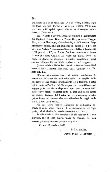 Archivio storico veronese Raccolta di documenti e notizie riguardanti la storia politica, amministrativa, letteraria e scientifica della città e della provincia