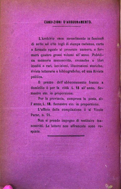 Archivio storico veronese Raccolta di documenti e notizie riguardanti la storia politica, amministrativa, letteraria e scientifica della città e della provincia