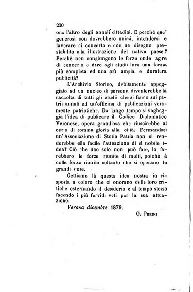 Archivio storico veronese Raccolta di documenti e notizie riguardanti la storia politica, amministrativa, letteraria e scientifica della città e della provincia