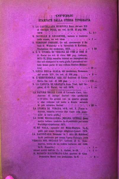 Archivio storico veronese Raccolta di documenti e notizie riguardanti la storia politica, amministrativa, letteraria e scientifica della città e della provincia