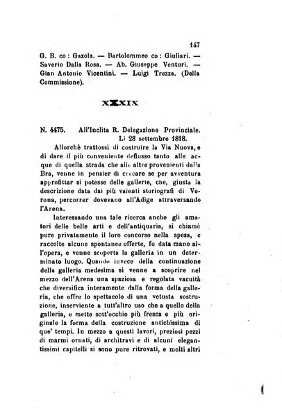 Archivio storico veronese Raccolta di documenti e notizie riguardanti la storia politica, amministrativa, letteraria e scientifica della città e della provincia