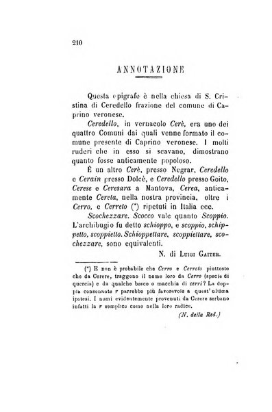 Archivio storico veronese Raccolta di documenti e notizie riguardanti la storia politica, amministrativa, letteraria e scientifica della città e della provincia