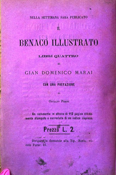 Archivio storico veronese Raccolta di documenti e notizie riguardanti la storia politica, amministrativa, letteraria e scientifica della città e della provincia