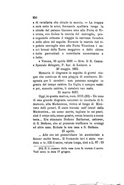 Archivio storico veronese Raccolta di documenti e notizie riguardanti la storia politica, amministrativa, letteraria e scientifica della città e della provincia