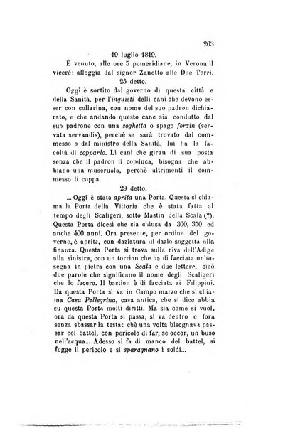 Archivio storico veronese Raccolta di documenti e notizie riguardanti la storia politica, amministrativa, letteraria e scientifica della città e della provincia