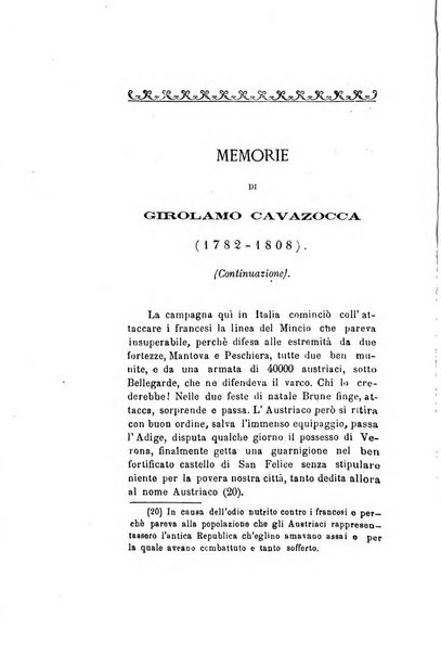 Archivio storico veronese Raccolta di documenti e notizie riguardanti la storia politica, amministrativa, letteraria e scientifica della città e della provincia