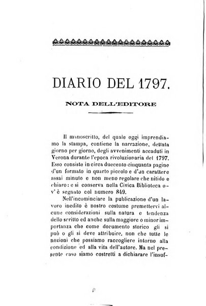 Archivio storico veronese Raccolta di documenti e notizie riguardanti la storia politica, amministrativa, letteraria e scientifica della città e della provincia