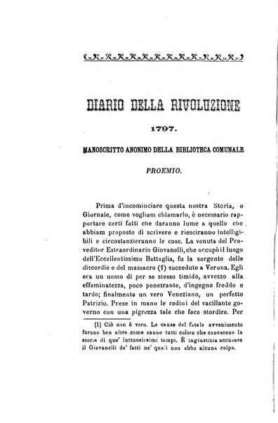 Archivio storico veronese Raccolta di documenti e notizie riguardanti la storia politica, amministrativa, letteraria e scientifica della città e della provincia