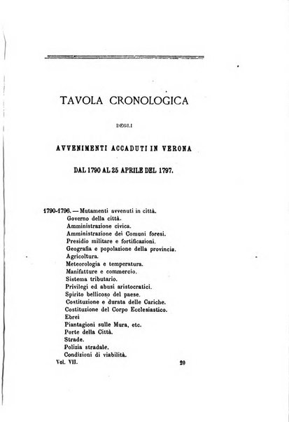 Archivio storico veronese Raccolta di documenti e notizie riguardanti la storia politica, amministrativa, letteraria e scientifica della città e della provincia