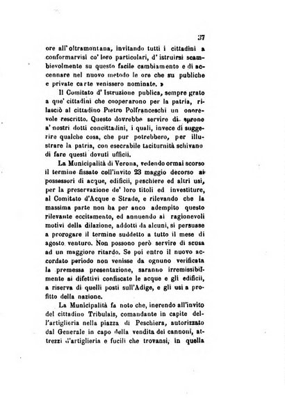 Archivio storico veronese Raccolta di documenti e notizie riguardanti la storia politica, amministrativa, letteraria e scientifica della città e della provincia