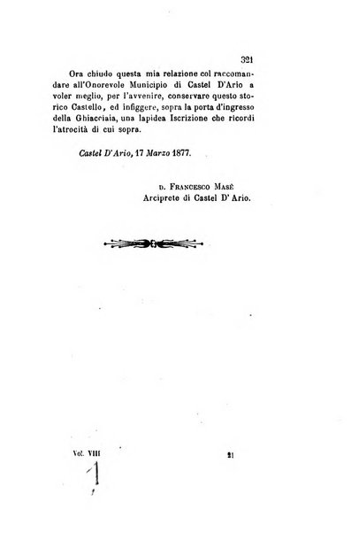 Archivio storico veronese Raccolta di documenti e notizie riguardanti la storia politica, amministrativa, letteraria e scientifica della città e della provincia