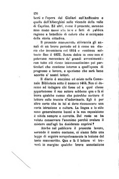 Archivio storico veronese Raccolta di documenti e notizie riguardanti la storia politica, amministrativa, letteraria e scientifica della città e della provincia