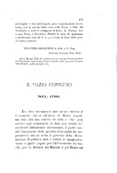 Archivio storico veronese Raccolta di documenti e notizie riguardanti la storia politica, amministrativa, letteraria e scientifica della città e della provincia