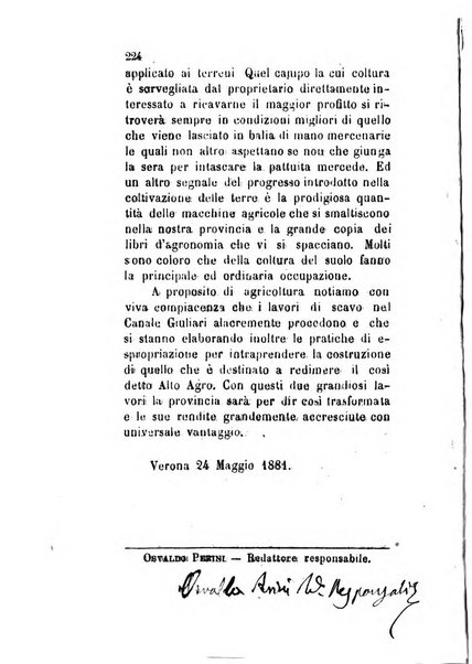 Archivio storico veronese Raccolta di documenti e notizie riguardanti la storia politica, amministrativa, letteraria e scientifica della città e della provincia