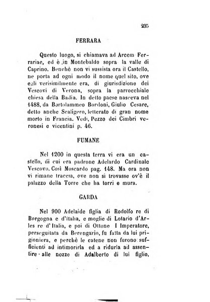 Archivio storico veronese Raccolta di documenti e notizie riguardanti la storia politica, amministrativa, letteraria e scientifica della città e della provincia