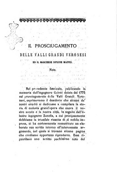 Archivio storico veronese Raccolta di documenti e notizie riguardanti la storia politica, amministrativa, letteraria e scientifica della città e della provincia