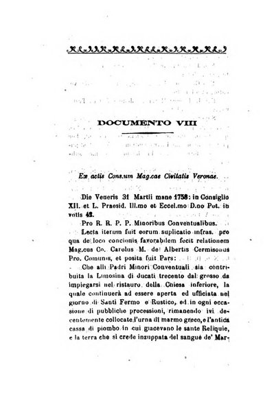 Archivio storico veronese Raccolta di documenti e notizie riguardanti la storia politica, amministrativa, letteraria e scientifica della città e della provincia