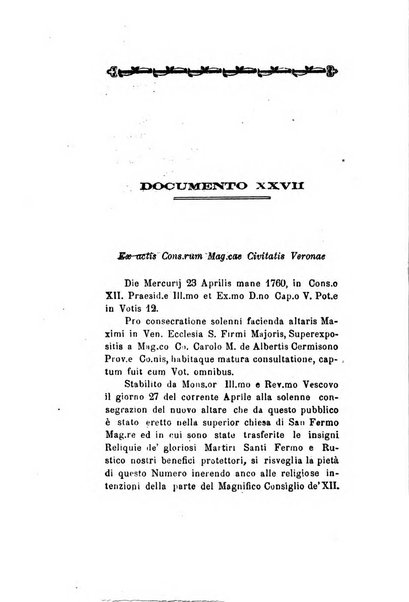 Archivio storico veronese Raccolta di documenti e notizie riguardanti la storia politica, amministrativa, letteraria e scientifica della città e della provincia