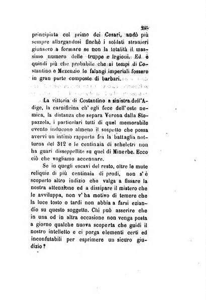 Archivio storico veronese Raccolta di documenti e notizie riguardanti la storia politica, amministrativa, letteraria e scientifica della città e della provincia