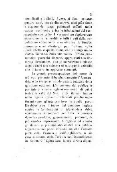 Archivio storico veronese Raccolta di documenti e notizie riguardanti la storia politica, amministrativa, letteraria e scientifica della città e della provincia