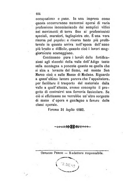 Archivio storico veronese Raccolta di documenti e notizie riguardanti la storia politica, amministrativa, letteraria e scientifica della città e della provincia