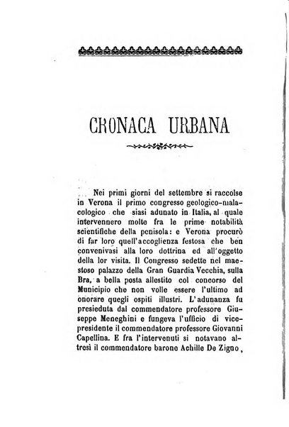 Archivio storico veronese Raccolta di documenti e notizie riguardanti la storia politica, amministrativa, letteraria e scientifica della città e della provincia