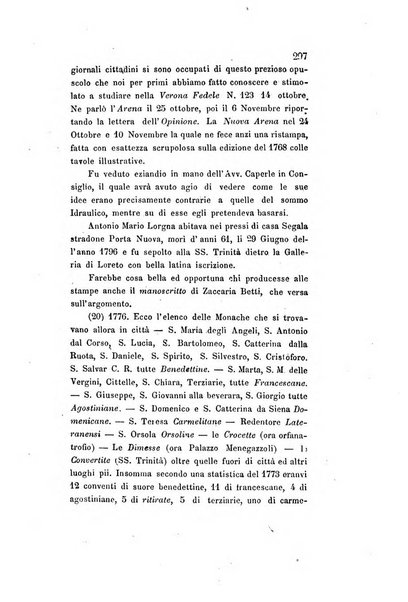 Archivio storico veronese Raccolta di documenti e notizie riguardanti la storia politica, amministrativa, letteraria e scientifica della città e della provincia