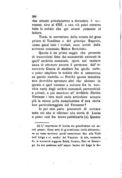 Archivio storico veronese Raccolta di documenti e notizie riguardanti la storia politica, amministrativa, letteraria e scientifica della città e della provincia