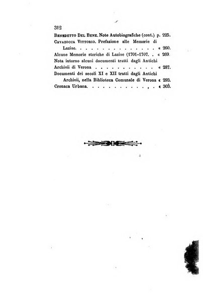 Archivio storico veronese Raccolta di documenti e notizie riguardanti la storia politica, amministrativa, letteraria e scientifica della città e della provincia