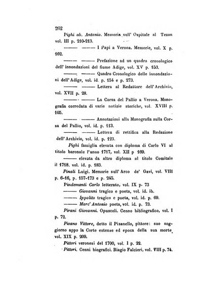 Archivio storico veronese Raccolta di documenti e notizie riguardanti la storia politica, amministrativa, letteraria e scientifica della città e della provincia