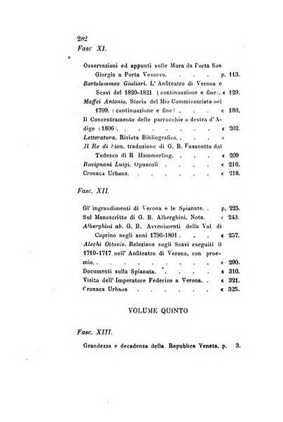 Archivio storico veronese Raccolta di documenti e notizie riguardanti la storia politica, amministrativa, letteraria e scientifica della città e della provincia