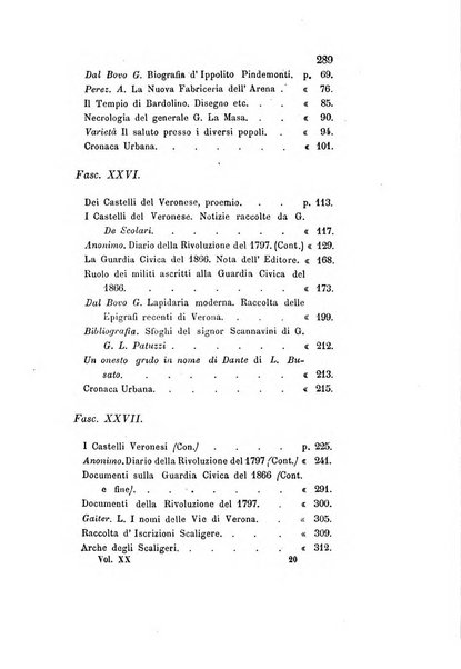 Archivio storico veronese Raccolta di documenti e notizie riguardanti la storia politica, amministrativa, letteraria e scientifica della città e della provincia