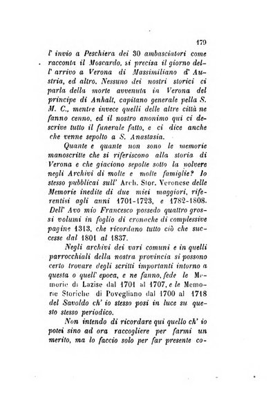 Archivio storico veronese Raccolta di documenti e notizie riguardanti la storia politica, amministrativa, letteraria e scientifica della città e della provincia