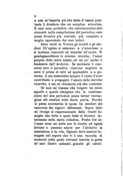 Archivio storico veronese Raccolta di documenti e notizie riguardanti la storia politica, amministrativa, letteraria e scientifica della città e della provincia