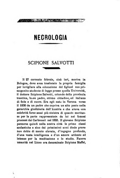 Archivio storico veronese Raccolta di documenti e notizie riguardanti la storia politica, amministrativa, letteraria e scientifica della città e della provincia