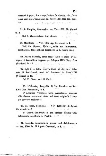 Archivio storico veronese Raccolta di documenti e notizie riguardanti la storia politica, amministrativa, letteraria e scientifica della città e della provincia