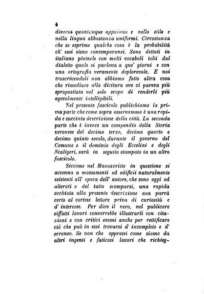 Archivio storico veronese Raccolta di documenti e notizie riguardanti la storia politica, amministrativa, letteraria e scientifica della città e della provincia