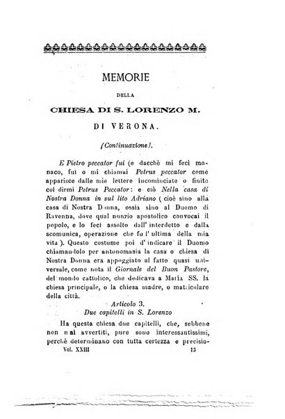 Archivio storico veronese Raccolta di documenti e notizie riguardanti la storia politica, amministrativa, letteraria e scientifica della città e della provincia